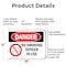 Signmission No Smoking Oxygen In Use Danger Sign, Aluminum, 18in W x 12in L, 2PK OS-2PACK-DS-A-1218-L-1487 - alternate 8